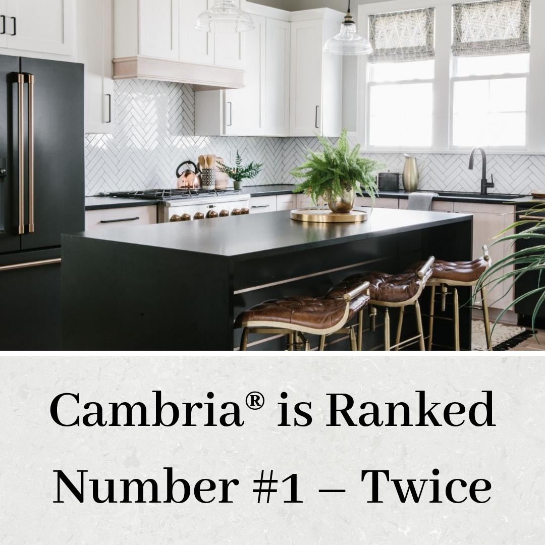 KSSDenver's tweet photo. The Remodelers and Builders have spoken — Cambria was recognized as the quartz surfacing brand most often used and the brand with the highest quality rating in Builder magazine and Remodeling magazine​ in both 2019 Brand Use Studies conducted by Hanley Wood.😊 #Cambria #KSSDenver https://t.co/54xqxrlzs0