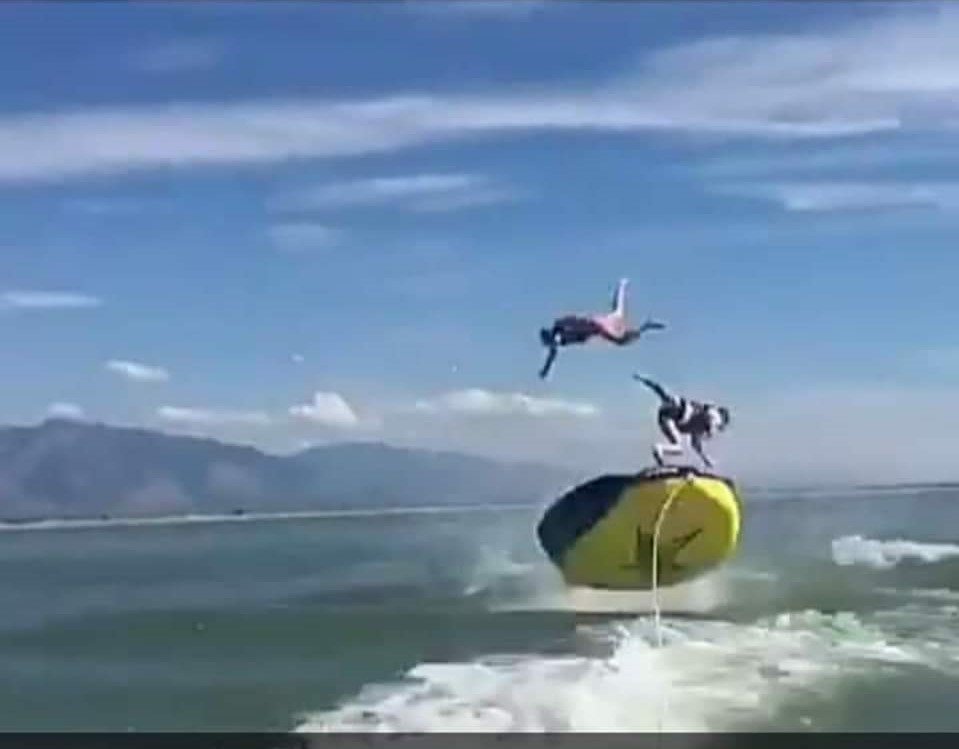 Airtime Canada Day long weekend style! #tubing #summer #cottage  #cottagelife #lakes #nature #funinthesun #kids #fun #familtytime #ottcity #ottawa #myottawa