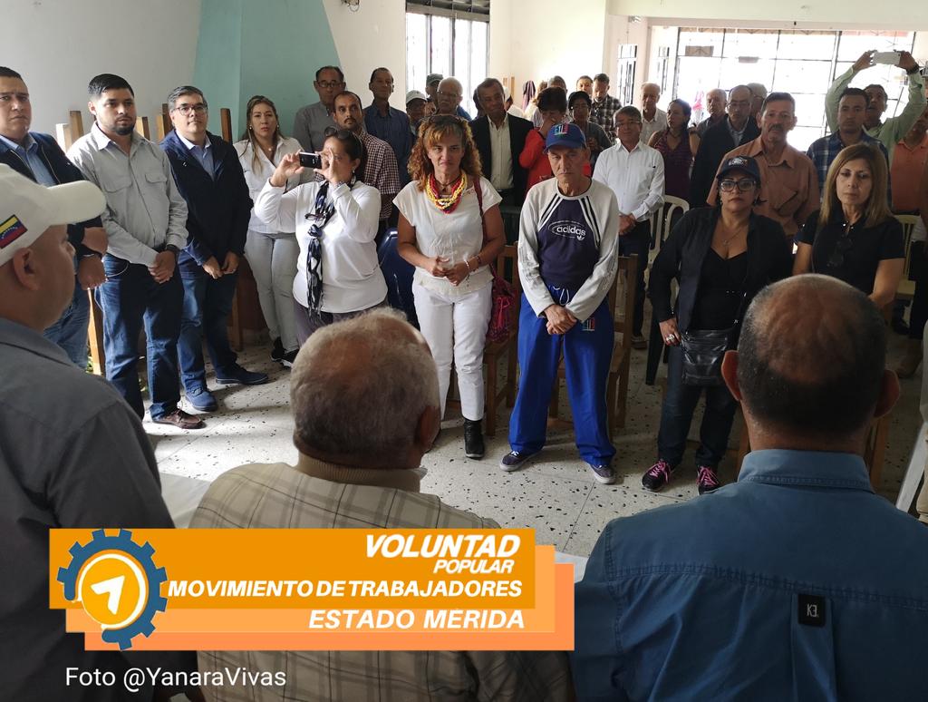 VPMerida's tweet photo. #MotraVPMerida junto a @IvanRFreites en el encuentro de la Unidad Sindical por #Venezuela realizado este #29Jun en #Merida Organizando a los trabajadores para la #OperaciónLibertad @VoluntadPopular @leopoldolopez https://t.co/VCxdp1MenH