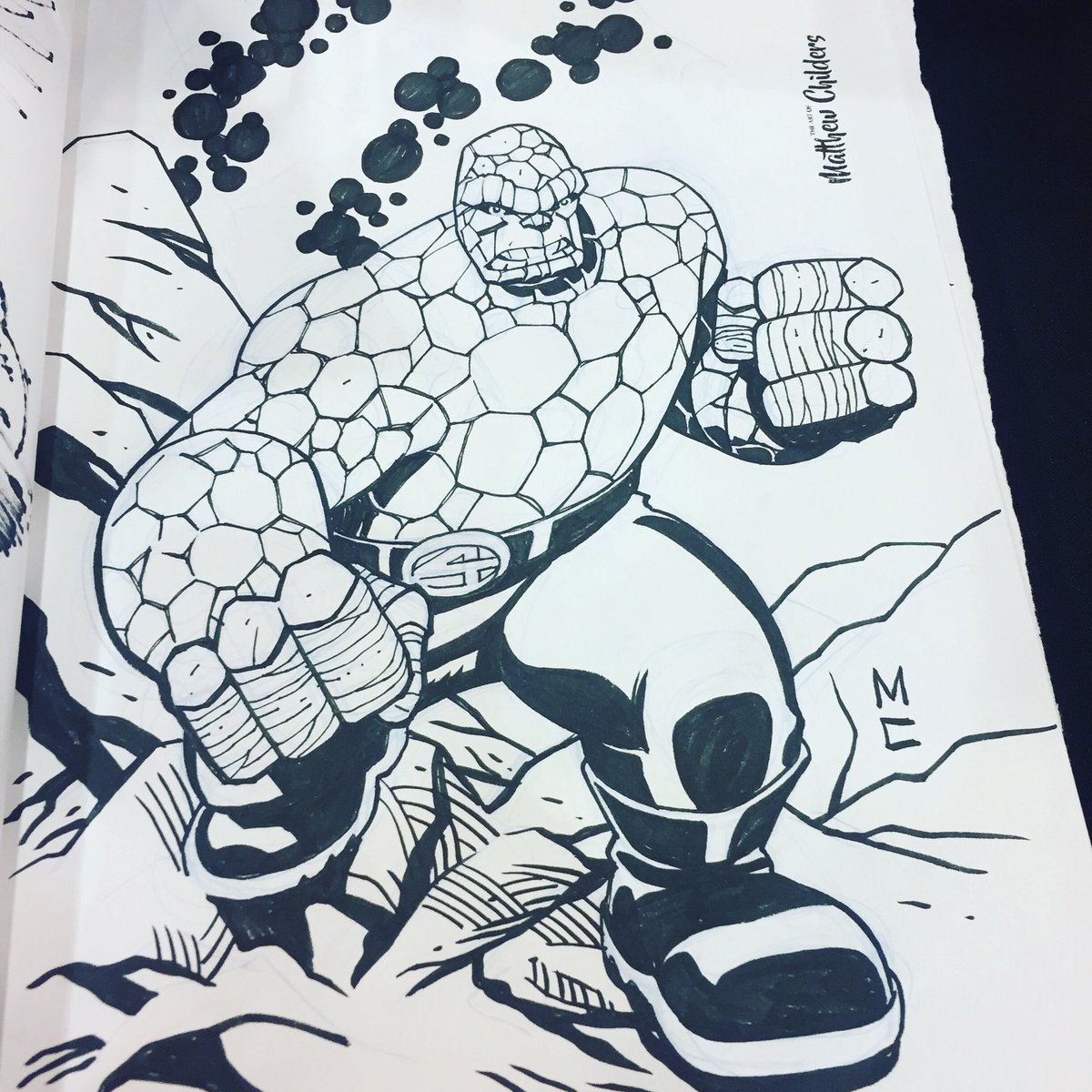 mattcdrawsalot's tweet image. #Thing sketch from #Robcon - if you didn’t know I’m on a mission to become the go to Thing artist. It’s my new goal.