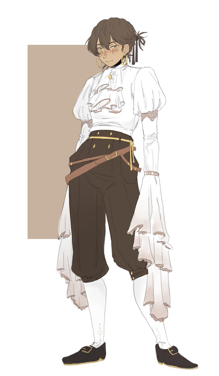 [oc]
I saw this blouse and i really wanted to draw Blade with it... 