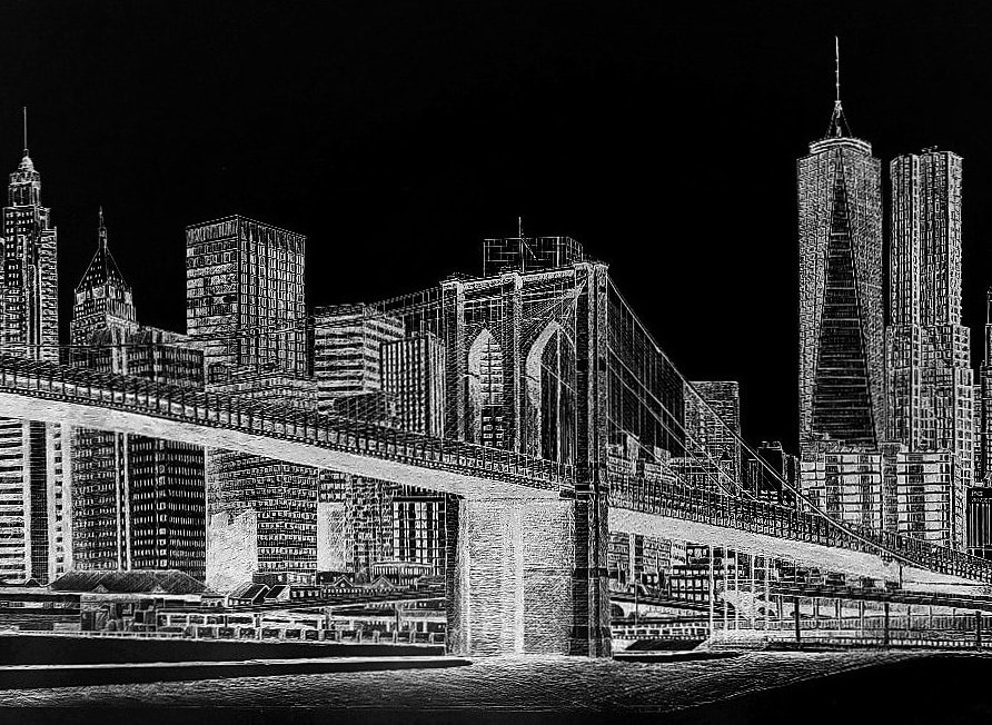 Leesm_ART's tweet photo. A negative of a pen drawing I've done of New York. #drawing #pendrawing #art #artist #newyork #nyc #newyorkdrawing #brooklyn #brooklynbridge https://t.co/Y6fL5GnyBy