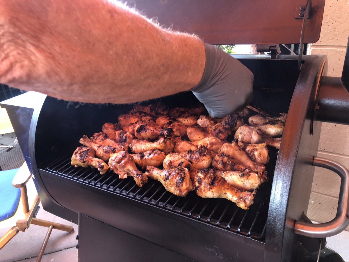 RosiMcB's tweet photo. TRAGER IS IN THE HOUSE! Food is smelling good at #6638 https://t.co/fBkobArK4Q