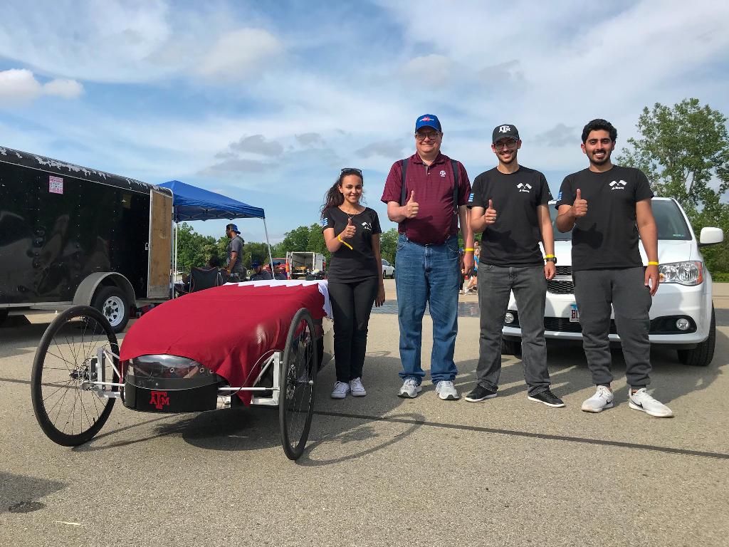 Our aspiring engineers from <a href="/TAMUQ/">Texas A&M at Qatar</a>, Ahmad Jamal Al-Kuwari, Alaa Abdalla and Ali Al-Ashar, built and raced a car at the SAE Supermileage in Michigan, United States! The event is an annual fuel efficiency competition that tests students' design skills, project management, and more.