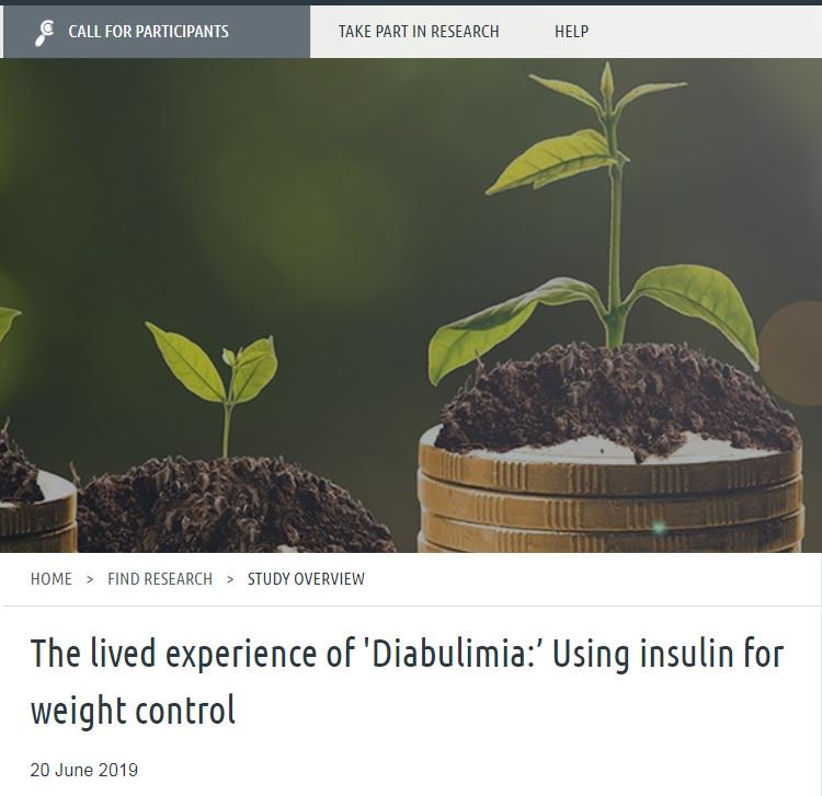 DiabulimiaHelp's tweet photo. Live in the UK and Feel well established and stable in your insulin management for at least 6 months? Or know anyone who is? Please participate in this study and help advance the prevention and treatment of #diabulimia and #EDDMT1. https://t.co/02dMqTBfzw https://t.co/uU35noP8qS