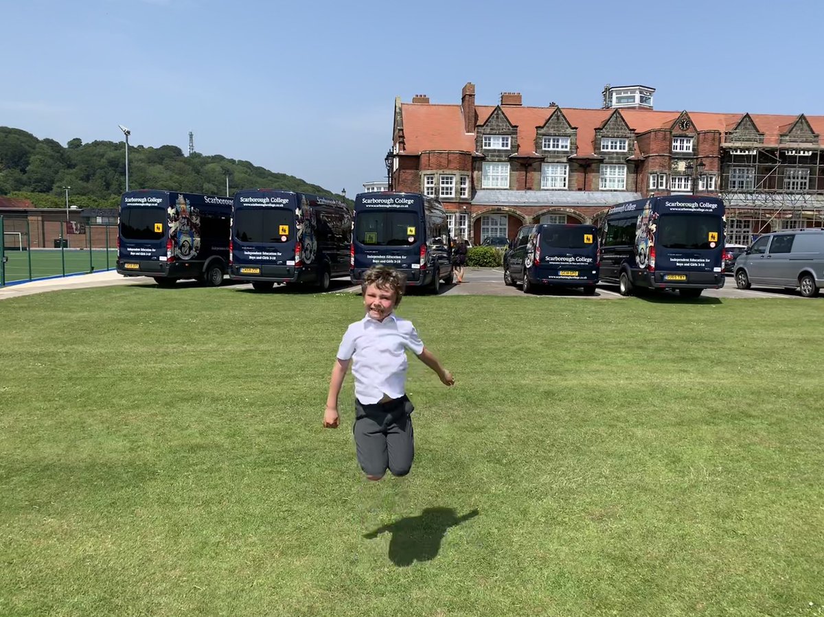 Theo jumping with joy after a fantastic speech day ☀️😁@ScarboroughCol1 <a href="/thairapyfiley/">helen</a>