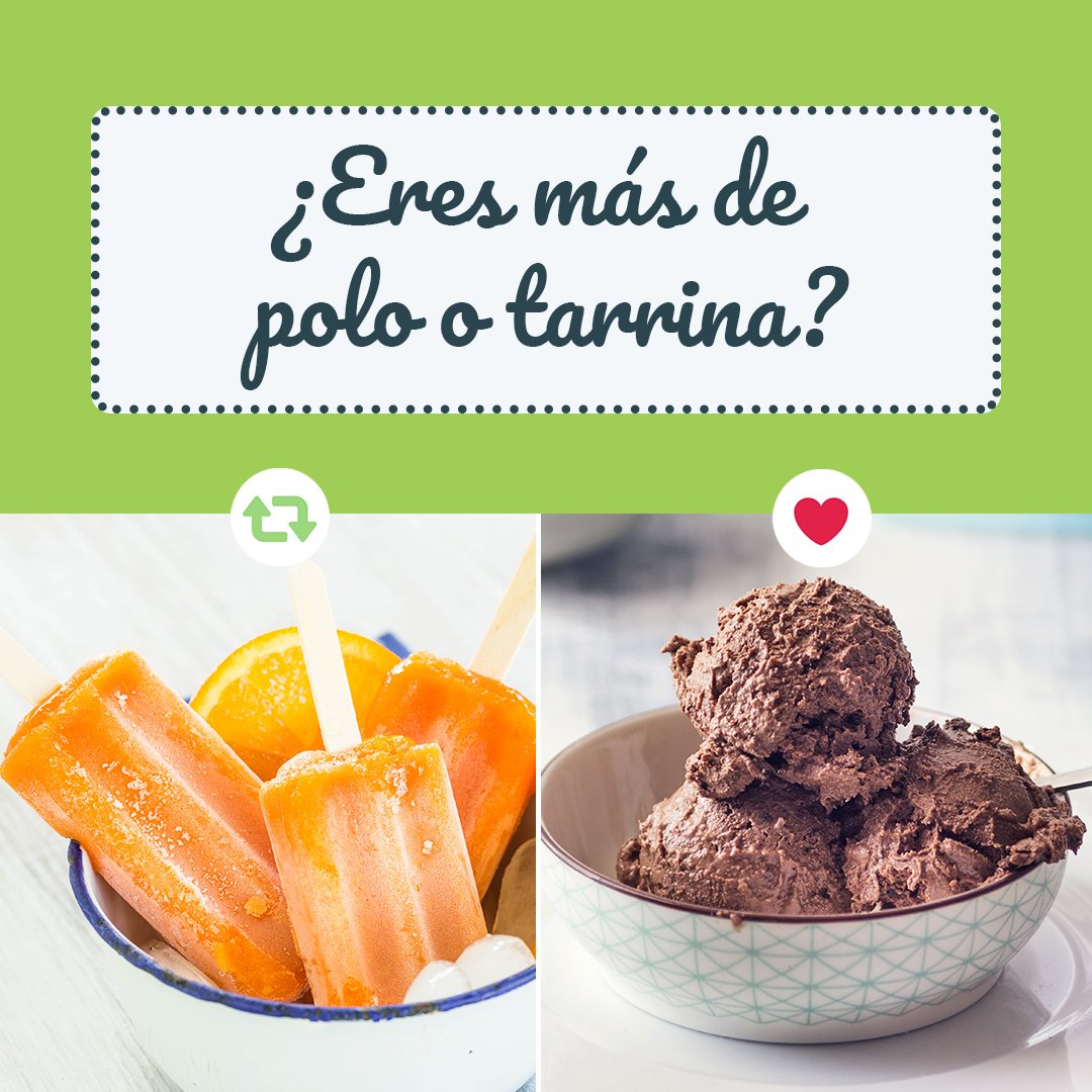 CarrefourES's tweet photo. ¡Vota por tu tipo de helado favorito y descubre nuestra gama #BIO! >> https://t.co/PMwFsDmguf
RT 👉 Polo
FAV 👉 Tarrina
💚 #ViveBio con #CarrefourBio 💚 https://t.co/biEyyRTvaM