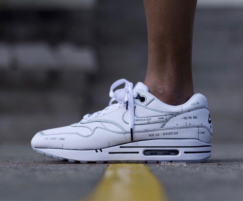 nike air max 1 tinker schematic not for resale