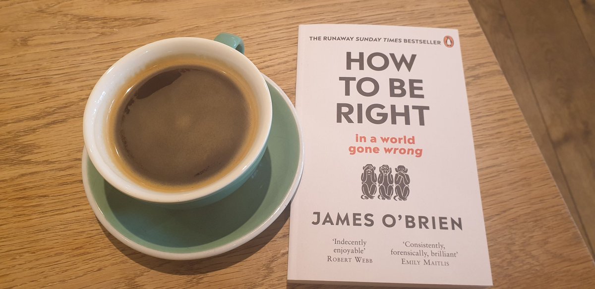 Biggie_wrighty's tweet photo. @mrjamesob Nice weather, good book and a free coffee courtesy of @Waterstones ... #GoodDaySoFar https://t.co/ZfNLIXkaOs