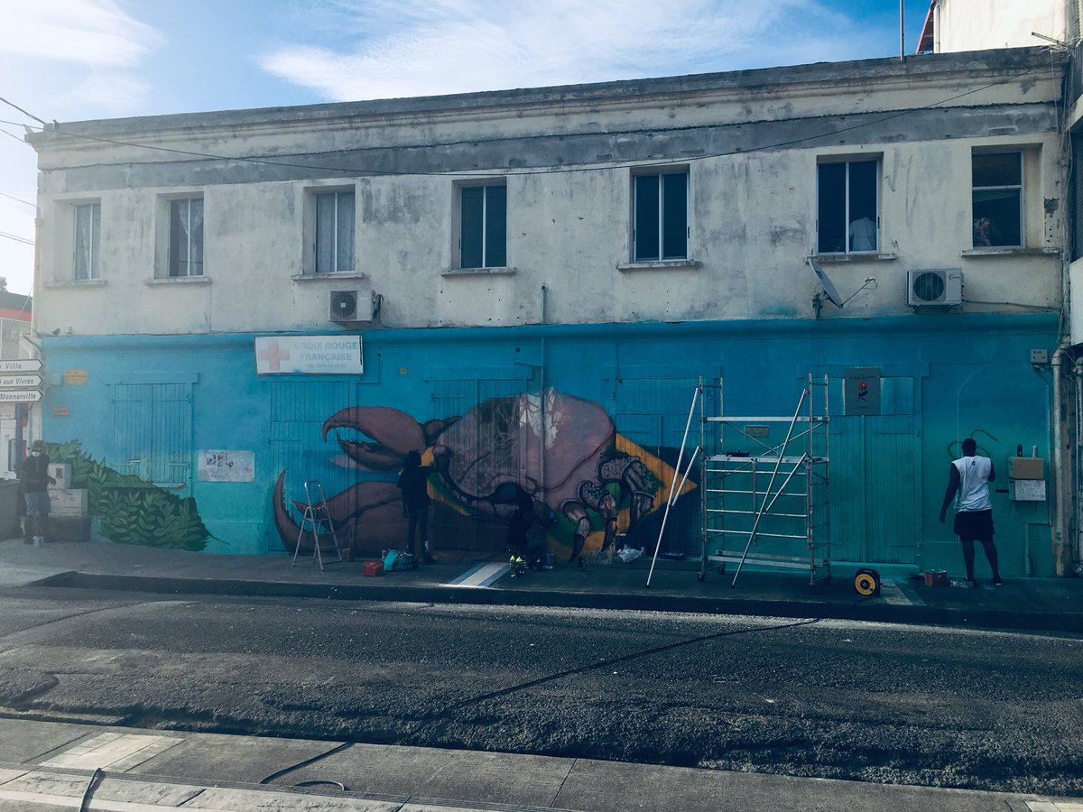 DocanLinda's tweet photo. 9ième édition du festival de graffiti et street art en partenariat avec le PNG971 et l Ademe qui se poursuit à Morne à l Eau.@png971 @ademe https://t.co/Jab9Te20Qh