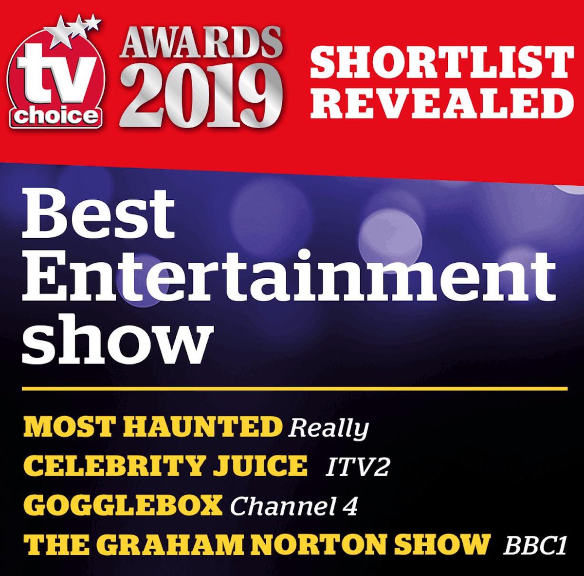 FansOfMH's tweet image. Vote #MostHaunted for Best Entertainment Show at this year’s TV Choice Awards!

awards.tvchoicemagazine.co.uk/vote-here