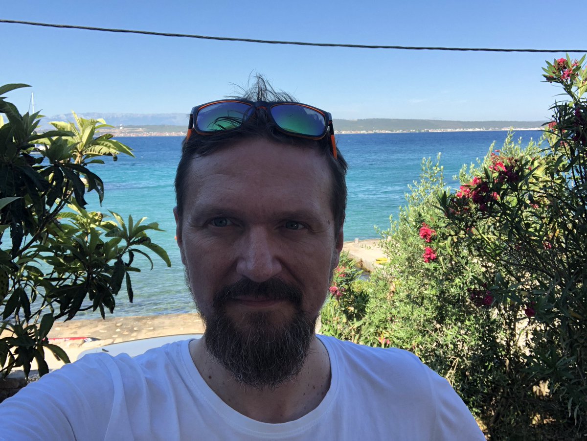 kunc_zidenice's tweet image. U přátel na ostrově #Ugljan s výhledem na #Zadar.  
#prázdniny