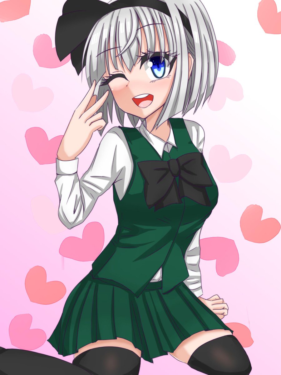 魂魄妖夢 「妖夢ちゃん描きました。
久々ですね。。。 」|KATEのイラスト