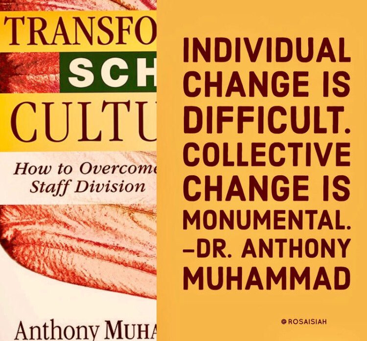 Dr. Anthony Muhammad...you have to have courage to change the culture!