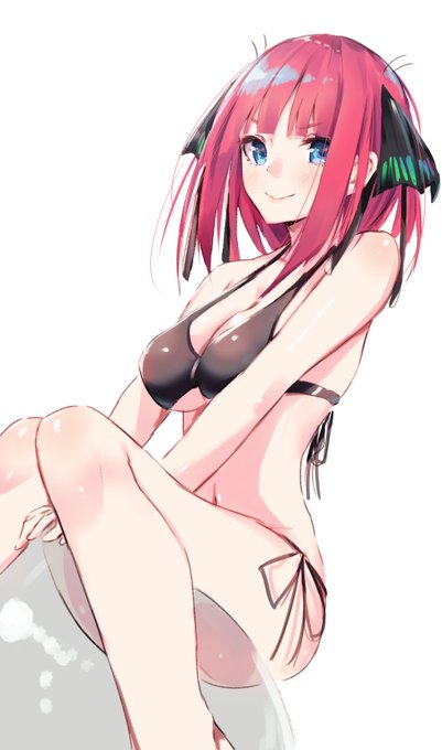 佐原玄清△SaharaGenseiさんがTwitterに投稿した中野二乃(五等分の花嫁)のイラスト。