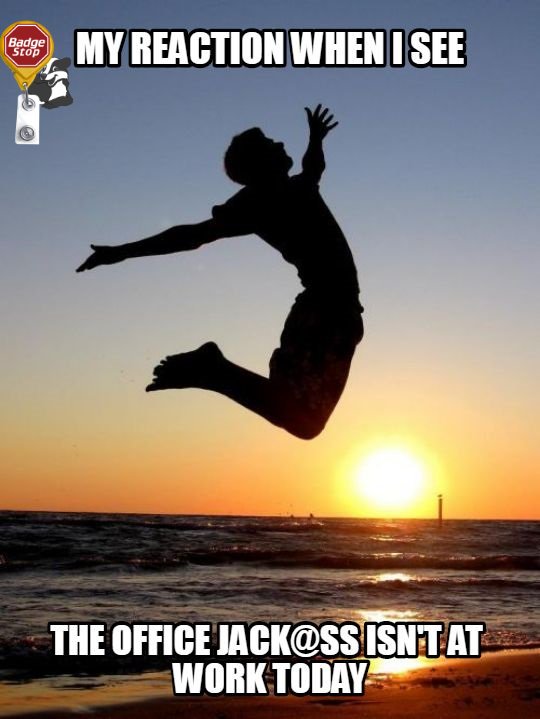 BadgeStop's tweet image. You know its gonna be a great day when that one person you hate is off.  Visit badgestop.com

#BadgeStop #professional #funatwork #workstyle #accessory #standout #nurse #pharmacist #pharmacytech #workadvice #MD #nursestyle #pharmacystyle #greatday #yay #coworkerssuck