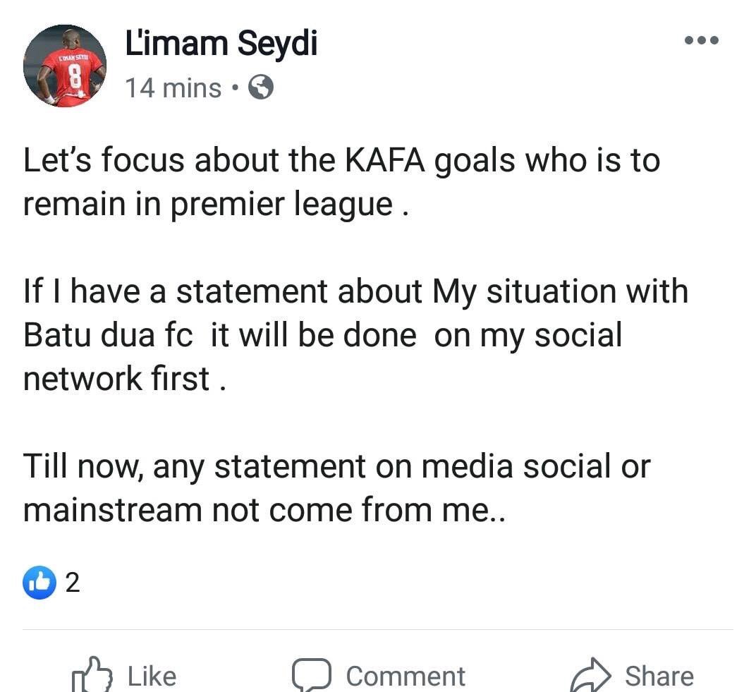 batuduafc's tweet photo. GANGUAN BERKALA😜

Berkaitan isu yang dimainkan oleh FOX SPORTS ASIA dan LA BOLA MALAYA , pihak kami memahami dengan jelas maksud dan niat yang cuba disampaikan.  

Sumber yang selalu diguna pakai selalunya SUMBER DALAMAN dan bukan dari sumber pemain ini sendiri. https://t.co/3EUsMmeRPk