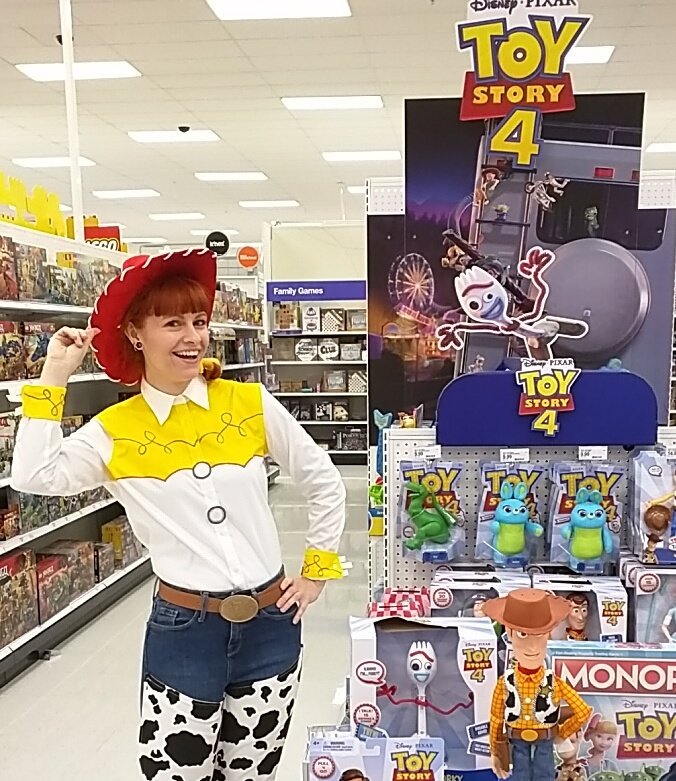 #howdy from #Jessie <a href="/target/">Target</a> #kingofprussia and #ToyStory4 ! Surprising and delighting every guest with great adventures!