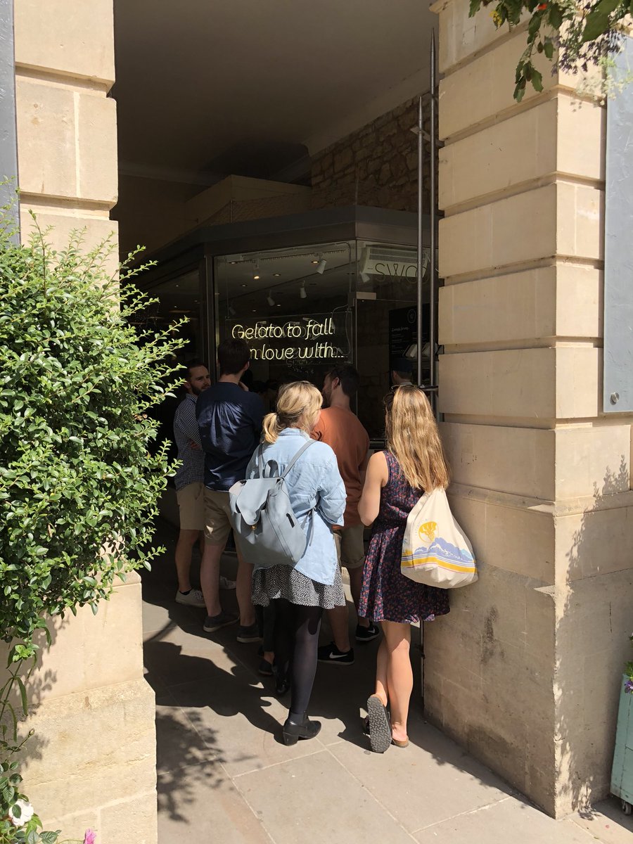 ballysj's tweet photo. Absolutely loving @SwoonGelato and their new pop-up in Milsom Place - the perfect compliment to a 🔥☀️ day #swoon #gelato #Bath https://t.co/P1yIVPKFIj