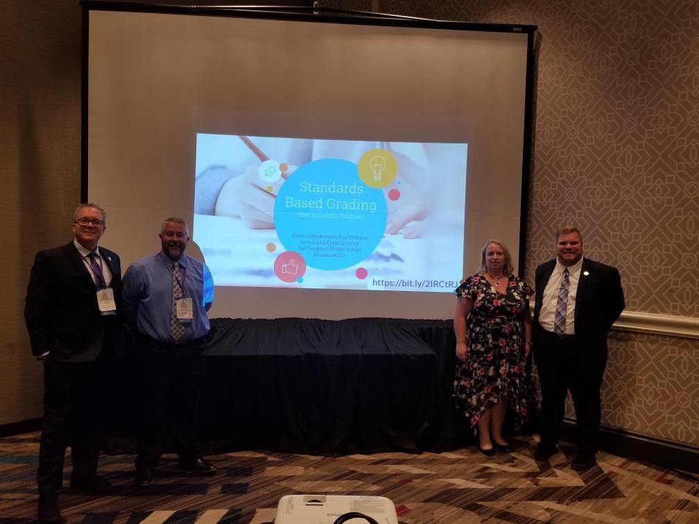 tdav8's tweet photo. @Beaumont_SD Excellent presentation by @mrwilliamssteam @KWteach1004 Jerry Earl, and Principal Drew Scherrer on Standards Based Grading...

Riveting and engaging story about their journey at San Gorgonio Middle School. https://t.co/f3bsJHtcJ3