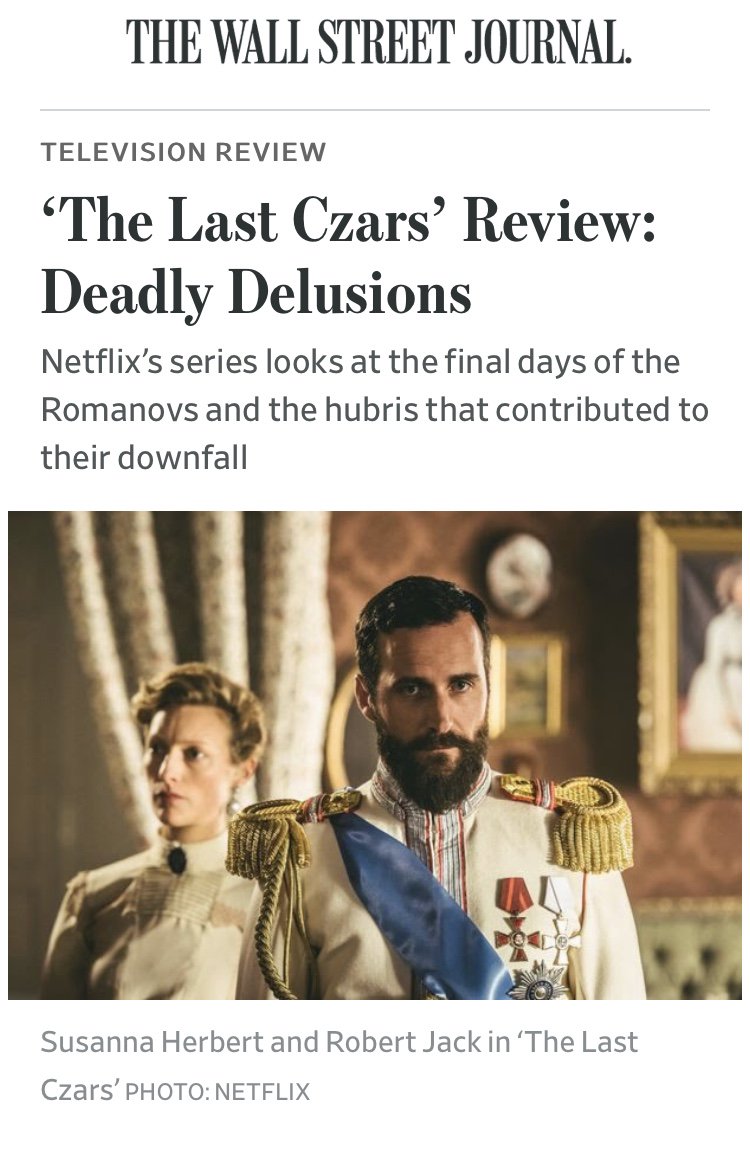 sanna_herbert's tweet photo. Delighted that 'The Last Czars' got such a thoughtul, and glowing review in #thewallstreetjournal this week! 

https://t.co/aFOnuGi7WU https://t.co/nnvwBHsZQJ