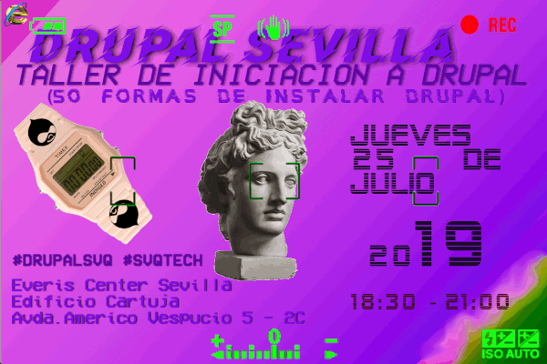 DrupalSevilla's tweet image. ¡Ey! Jueves 25 de julio / 2019: Taller de introducción (50 formas de instalar #Drupal)
meetup.com/es/Drupales/ev…
#drupalsvq #svqtech