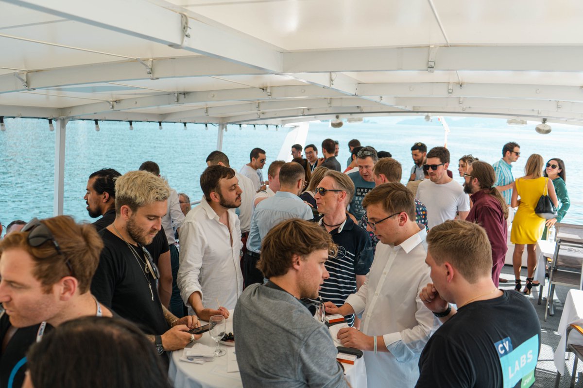 theanchor_io's tweet photo. We want to thank our guests, our co-host @MrMichaelNye and our panelists Teck Chia of @BinanceLabs, Ilya Abugov of @crypto_briefing, @joris_reding of @inacta and @Diditaihuttu for making our Boat Party and Panel a great event!
https://t.co/Y2q1lDwUOe
#cryptovalley #cvc2019 https://t.co/aeRbuKm0dJ