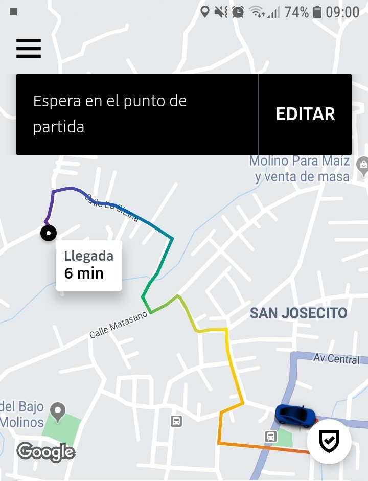 Frexini's tweet photo. 16 minutos esperando al #UberCR... (Esto de tomar captura al inicio ha sido una muy buena herramienta). https://t.co/ZizdRrNS4E