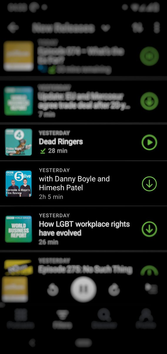 My podcast app was unusually informative yesterday! #Yesterday