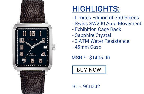 Just Landed Issue No. 3 - New Arrivals From Alpina, Frederique Constant, Bulova "Joseph Bulova", And More - mailchi.mp/azfinetime.com…
