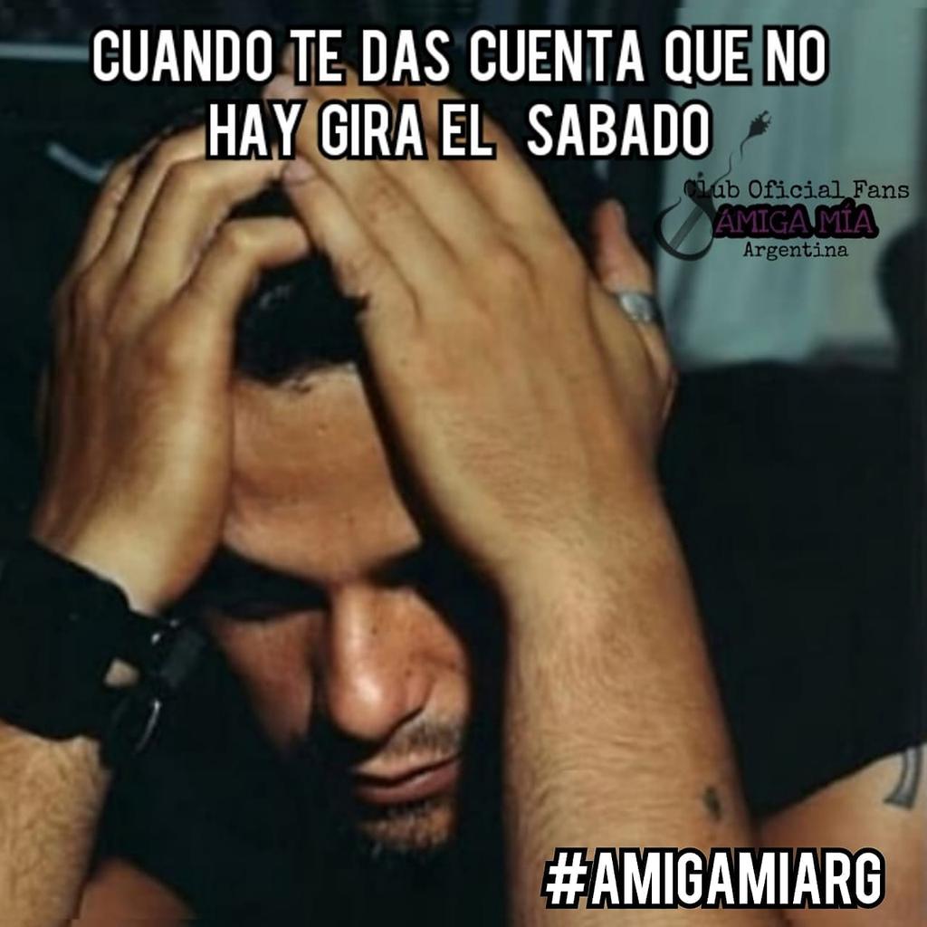 Este fin de semana no hay concierto y nosotras así 👆👆 😭 <a href="/alejandrosanz/">Alejandro Sanz</a> #AmigaMíaArg que llegue pronto #LaGiraSantiago y #LaGira🇦🇷