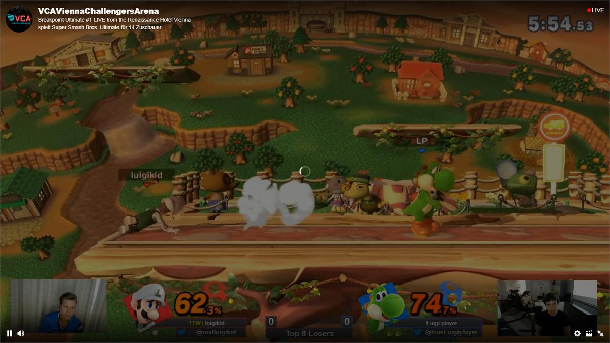 As it has been foretold, the day has come to pass the torch. 

<a href="/trueLuigiplayer/">Luigi player</a> vs. <a href="/RealLuigikid/">Luigikid Gaming</a> now on stream.