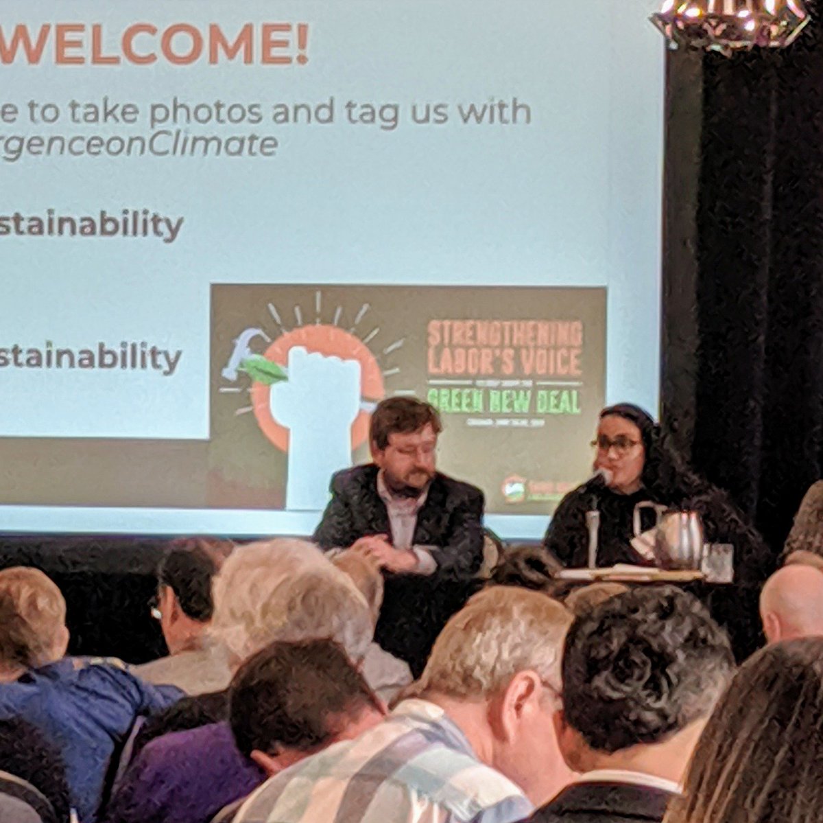 jckibbey's tweet photo. .@LVEJO Policy Director @julianapino explains how environmental justice communities are similar to unions: both understand they must be at the table when decisions that affect them are made. Others can't make those decisions on their behalf. #LaborConvergenceOnClimate https://t.co/TWxEm8lEUo