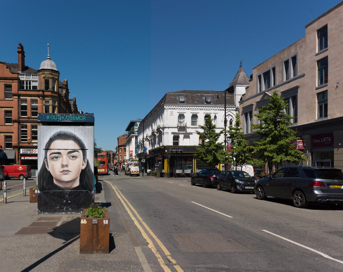 Here's a question:  Is there a point where a photograph of somebody else's piece of art becomes a piece of art in its own right?