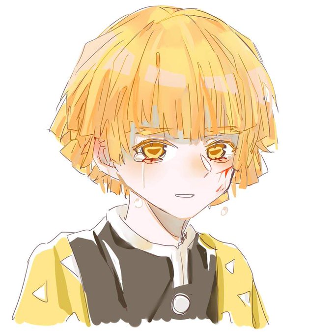 annoyedさんがTwitterに投稿した我妻善逸(鬼滅の刃)のイラスト。
