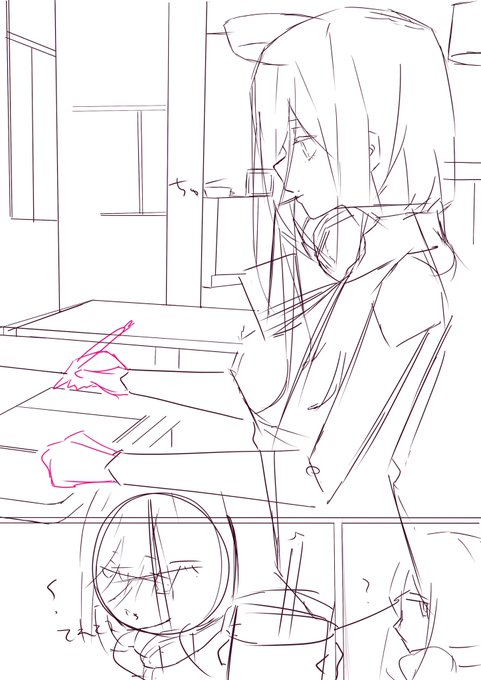 #このタグを見た人はラフ画とその完成絵を見せる
ラフ→線画→完成!

#五等分の花嫁 