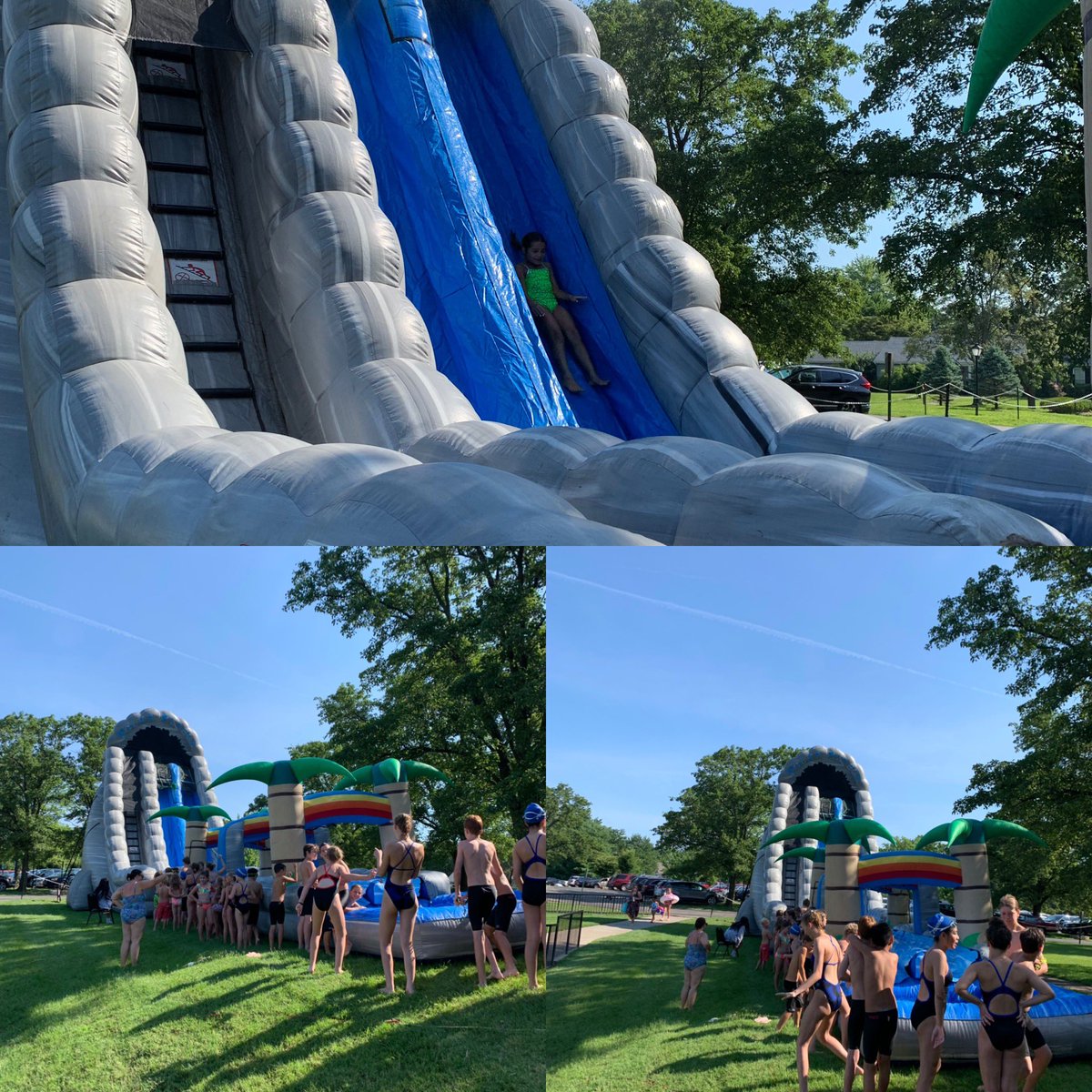 funmastersky's tweet photo. Looks like everyone is having fun today!!!! @JeffersontownKY #inflatables #inflatablewaterslides https://t.co/Urq2jfNyXL