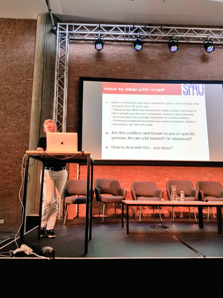belladonna_HB's tweet photo. Thank you for your Input #BirgitBosold from @GayMuseum! #intersectionality #queerfeminist #QueeringMemory #ALMS2019 https://t.co/bD22CHEHFy
