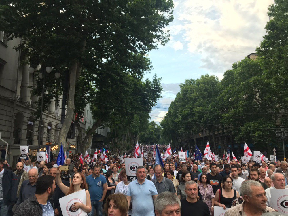 Обстановка в Тбилиси 2019
