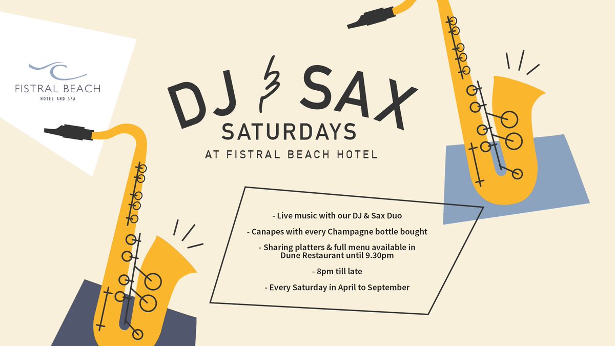 Who's joining us this evening? 
-
buff.ly/2IGj6Jn #Newquay #DJandSax