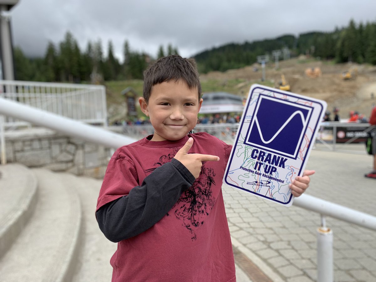 Crushed Crank It Up at <a href="/WhistlerBikePrk/">Whistler Bike Park</a> ! So stoked  #mtb #mountainbike #mtbkids #grom #mtblife