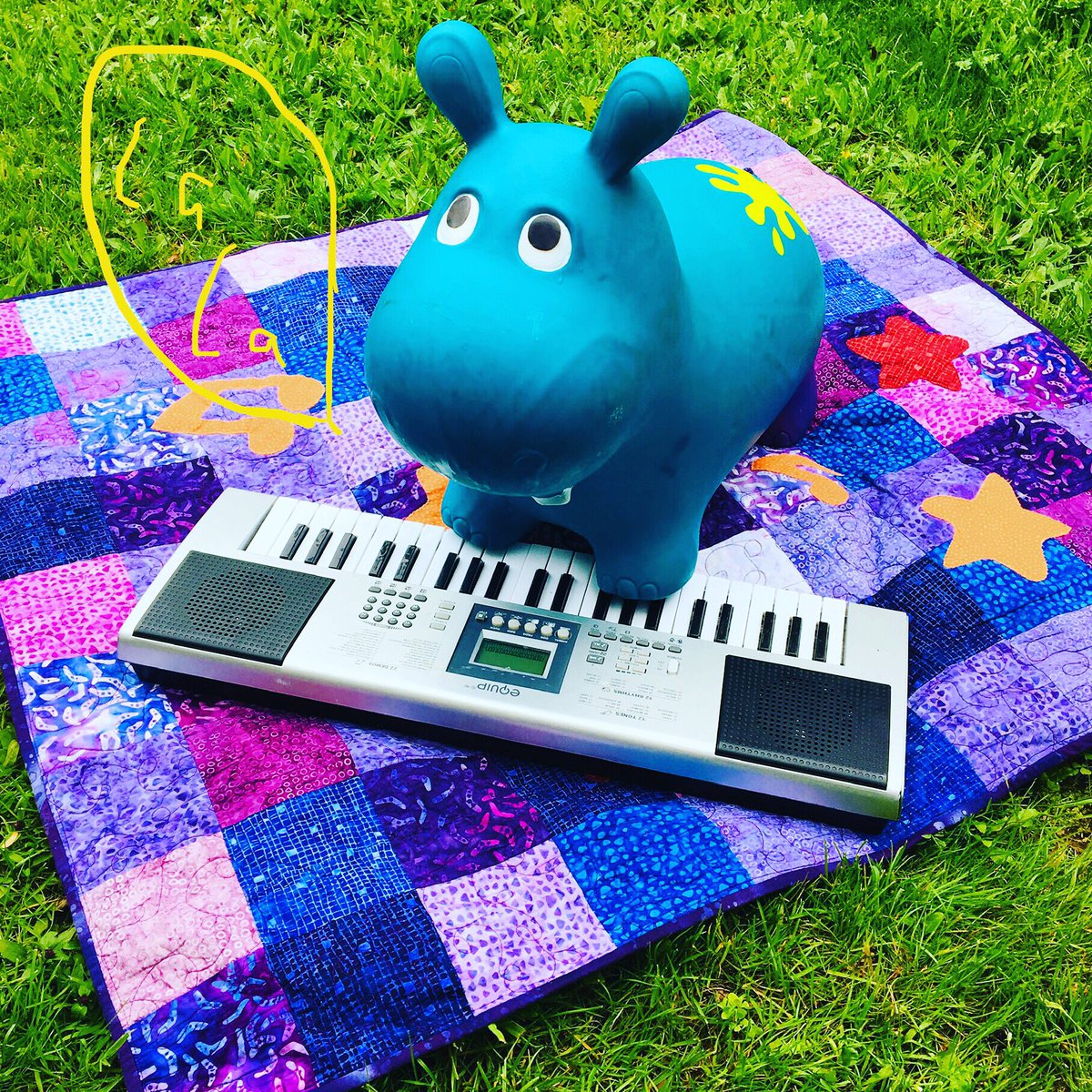 aplaskettmusic's tweet photo. @sherfitch Detective hippopotamus is excited to sing a tune for Mabel Murple this week! https://t.co/raLXYw0yw4