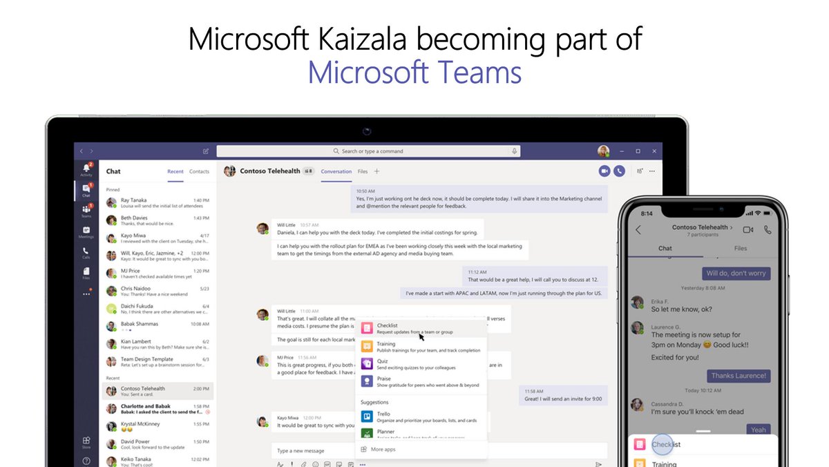 Microsoft Teams On Twitter Microsoft Kaizala Pro Capabilities Coming To Microsoftteams Over The Next 12 18 Months Enabling Customers To Use Teams To Connect And Coordinate With Their Extended Networks Read Our Most