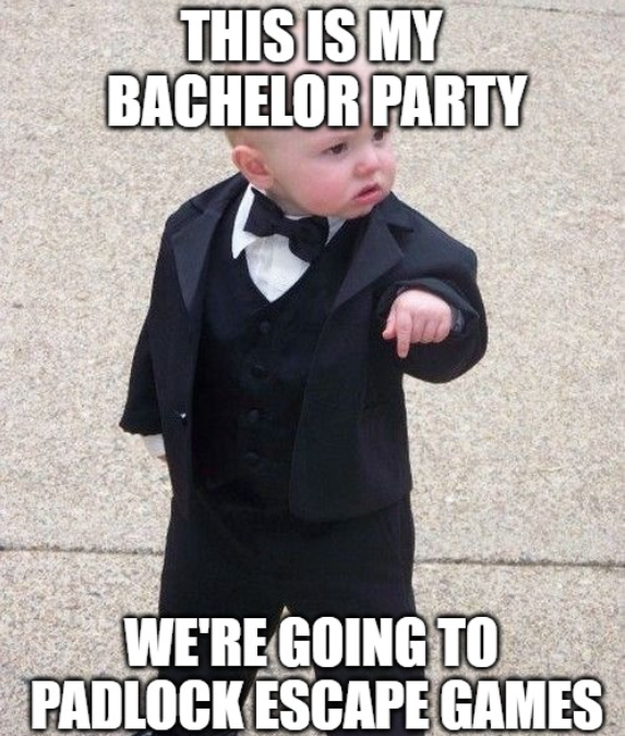 PadlockEscapeCS's tweet photo. For a bachelor(ette) party you’ll actually remember, come to Padlock Escape Games.
#PadlockEscapeCS #BachelorParty #GetYourThinkOn #CanYouEscape https://t.co/uefy9XxiQo
