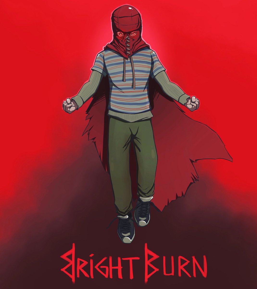 Nikkels25's tweet photo. a @Brightburn drawing of BrandonBreyer - produced by @JamesGunn 💜 
Really liked this evil take on “superman”

#brightburn  #horrormovie #badsuperman #villain #red #jamesgunn #hero #digitalart #anime #drawing #art #fanart https://t.co/Fpfe5zA55J