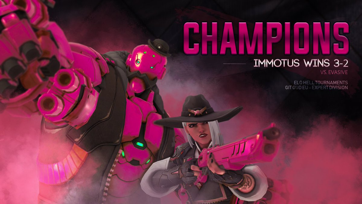 immotusow's tweet photo. 👑 𝕋𝕙𝕖𝕪 𝕔𝕠𝕦𝕝𝕕 𝕥𝕣𝕪 𝕓𝕦𝕥 𝕨𝕖'𝕣𝕖 𝕘𝕠𝕟𝕟𝕒 𝕨𝕖𝕒𝕣 𝕥𝕙𝕖 𝕔𝕣𝕠𝕨𝕟

After a grueling 5 maps, we secure the victory royale with a 3-2 win over @EvasiveES and win the @EloHellEsports GG EU Expert Division tournament!

GGs! Thanks for supporting us! Till next time. https://t.co/8BBXJrImZ9
