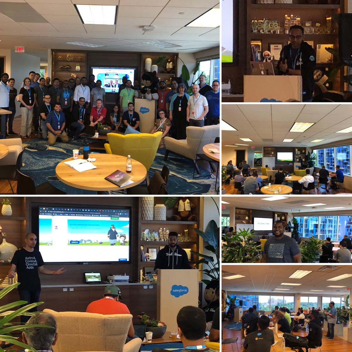 depeekii's tweet photo. Hanging out with the #SalesforceSaturday #Ohana on my #birthday! A wonderful event with some excellent conversations regarding #Einstein #chatbots and #LightningFlows to assist in the #customerexperience. Over 40 #trailblazers in attendance to learn and grow using @salesforce! https://t.co/WfjuJvX66o
