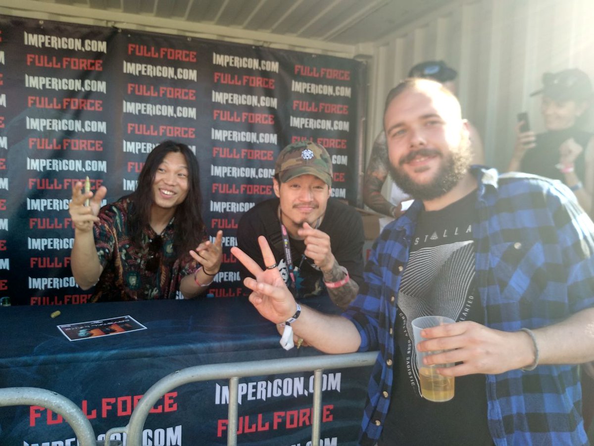 JapanMusicNerd's tweet photo. Sorry for the silence. Saw @CrystalLake777 today at @WithFullForceGA Good times #CrystalLake #WithFullForce #JapaneseMusic #Metalcore https://t.co/cEGRUGb264