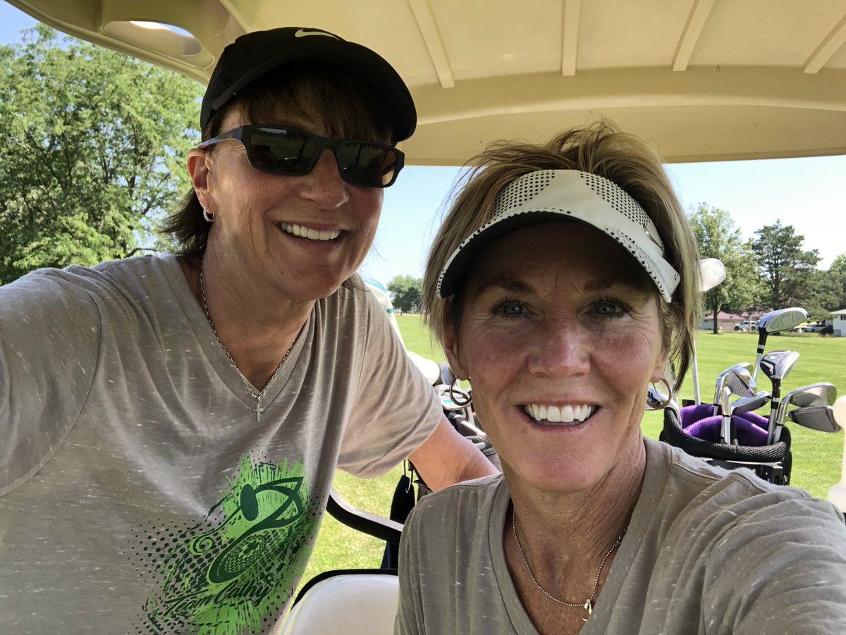 lautterback33's tweet photo. This is happening! 🏌️♀️🏌️♀️⛳️ We are golfing an executive course and it is only 💯 outside. — This fundraiser is for two college scholarships. I am attempting to break in my new clubs and it is not going so well. 🤷♀️ #barbisagreatgolfer #nevertooldtolearn #schedulelessons https://t.co/gjxhIqr0PJ