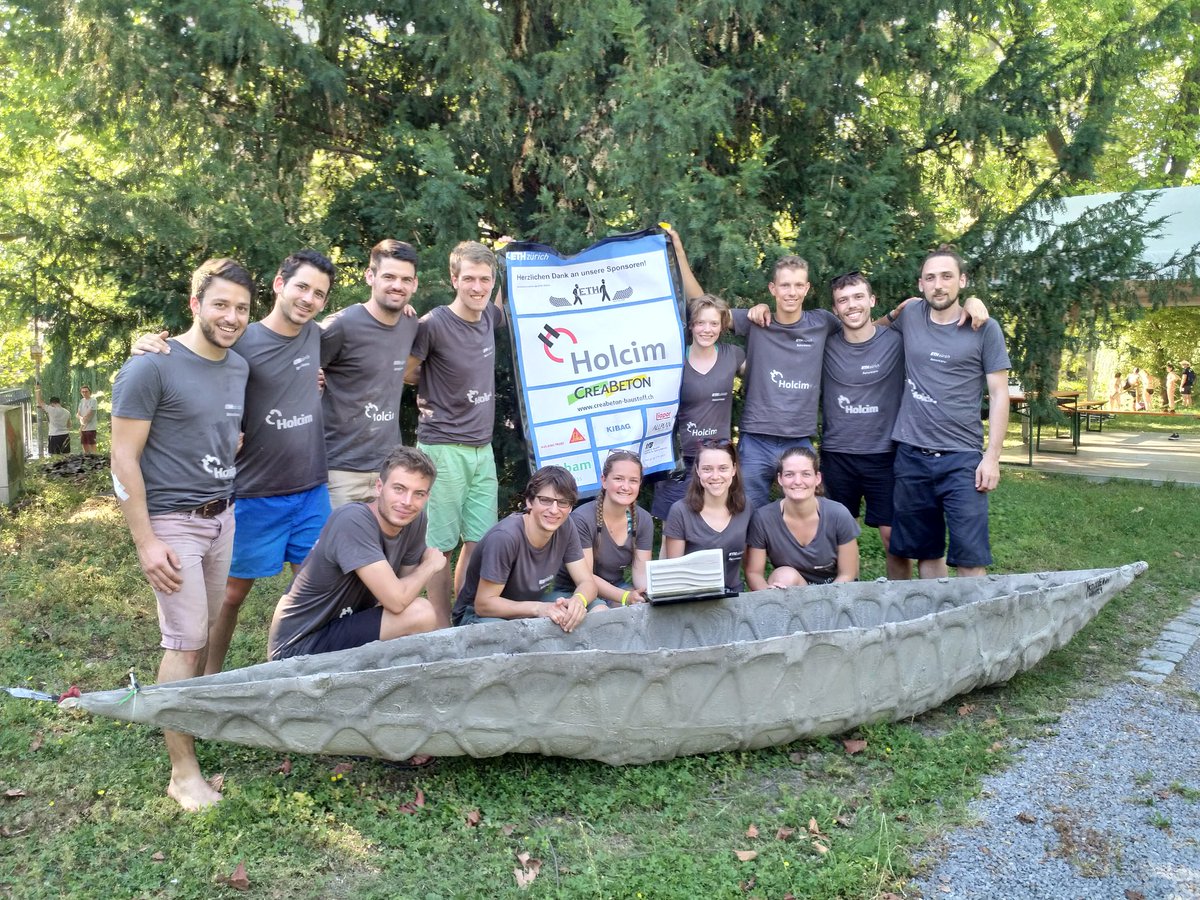 Stolzer Gewinner des 2. Platzes in der Konstruktionswertung: das KnitETH. 
Vielen Dank an alle die uns dieses Jahr unterstützt haben. 
<a href="/ETH/">ETH Zürich</a> <a href="/springman_sarah/">Sarah Springman #MentalHealthMatters</a> #betonkanu